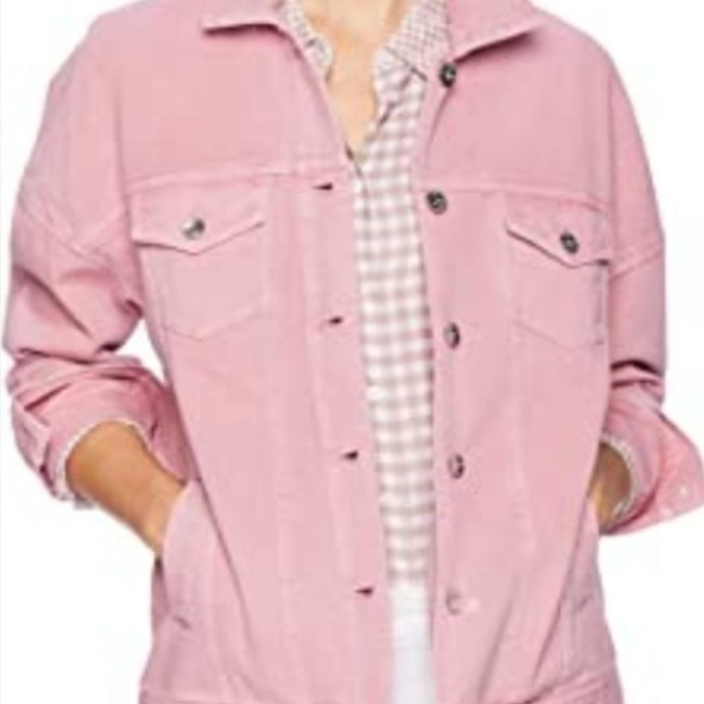 Croft & Barrow Pink Jean Jacket - Picture 1 of 5